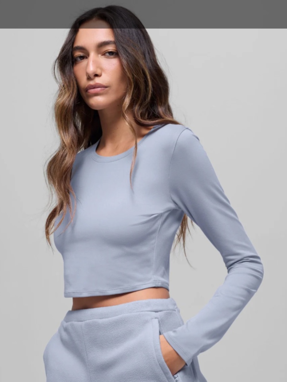 Alosoft Crop Finesse Long Sleeve